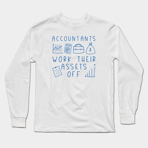 Accountants Long Sleeve T-Shirt by LuckyFoxDesigns